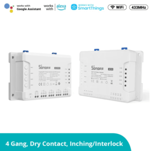 SONOFF 4CHR3 & 4CHPROR3 4-gang Wi-Fi Smart Switch with RF Control