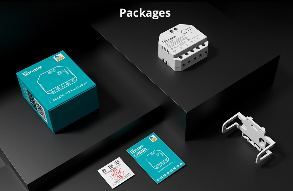 مفتاح ذكي Sonoff DUALR3 – ثنائي القنوات أو لمحركات، واي فاي 16 أمبير - الصورة 6