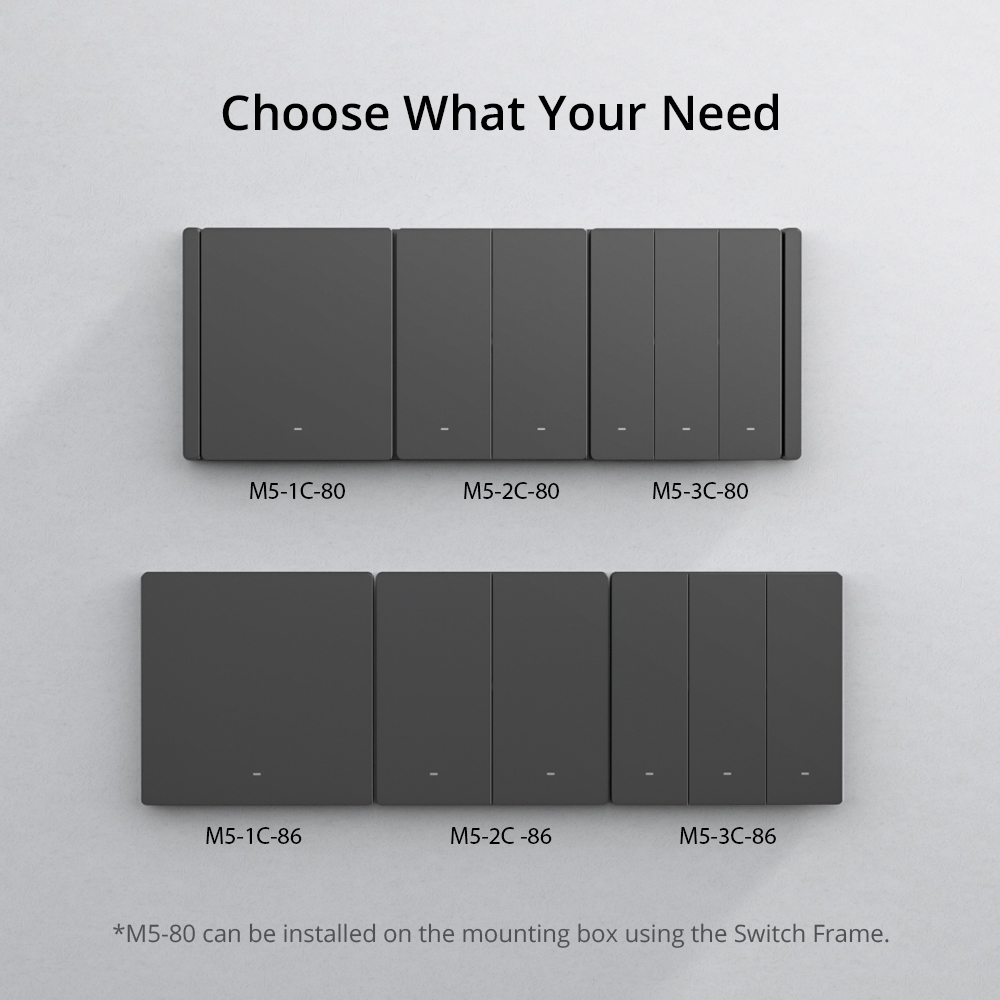 مفتاح حائط سونوف سويتش مان الذكي M5 - متوفر بـ 1 إلى 3 أزرار - إصدار أمريكي (US) وإصدار أوروبي (EU) - الصورة 5