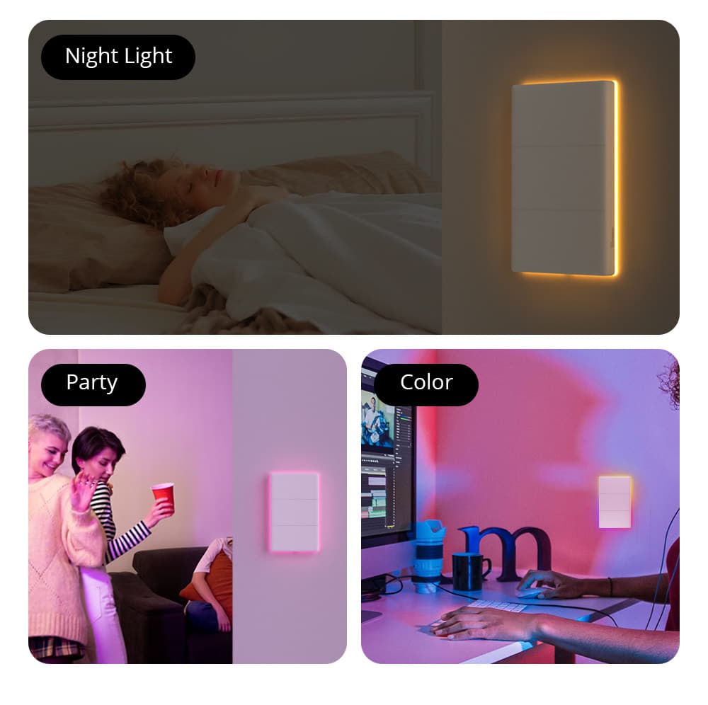 مفتاح الحائط الذكي SONOFF TX Ultimate T5-3C للستائر الكهربائية، والشيش حصيرة (Roller Shutter)، والمظلات. - الصورة 5