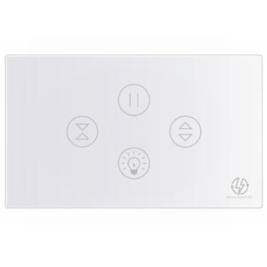 Tuya WiFi 1gang light+ 1 curtain White