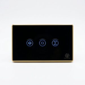 Tuya Wi-Fi Curtain black US Single (gold frame)