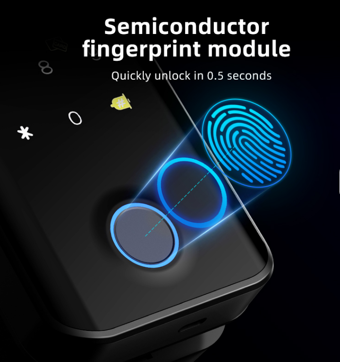 Tuya smart lock (Sl-019) for Glass Door - Image 3