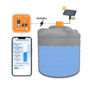 Tuya Wireless Tank Level Meter WiFi + RF with solar panel