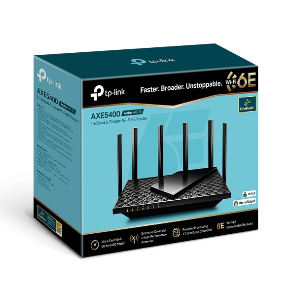 TP-Link Archer AXE75 | AXE5400 Tri-Band Gigabit Wi-Fi 6E Router - Image 4