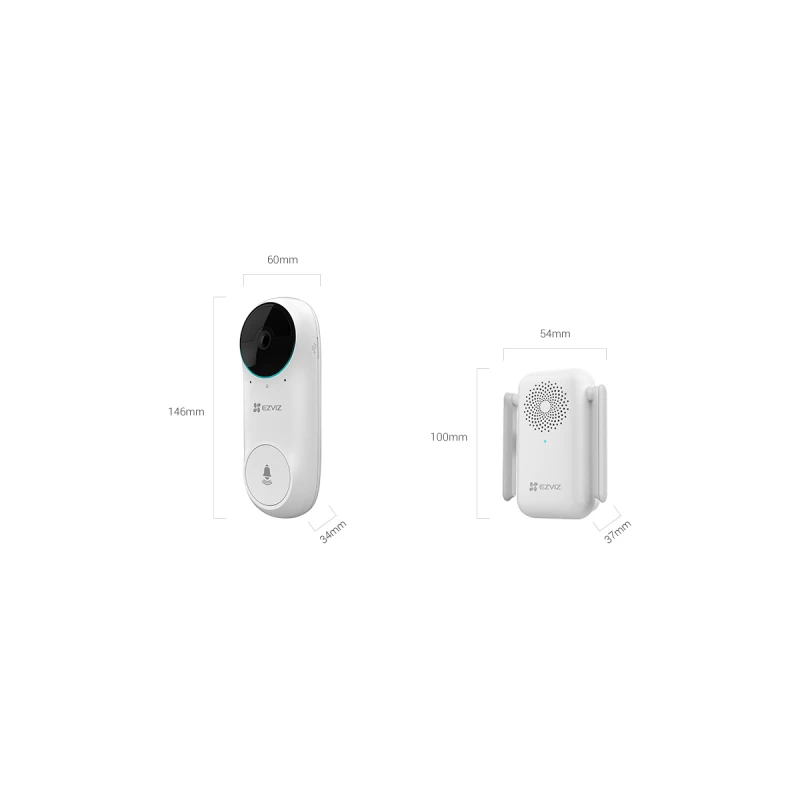 Ezviz Smart Battery Doorbell Kit | Ezviz DB2 (3K) - Image 2