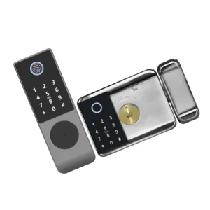 Tuya Wi-Fi Smart Rim Lock | Dual-Sided Fingerprint & Keypad SL-016